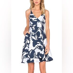 Keepsake Blue and White Floral Summer Dress Small